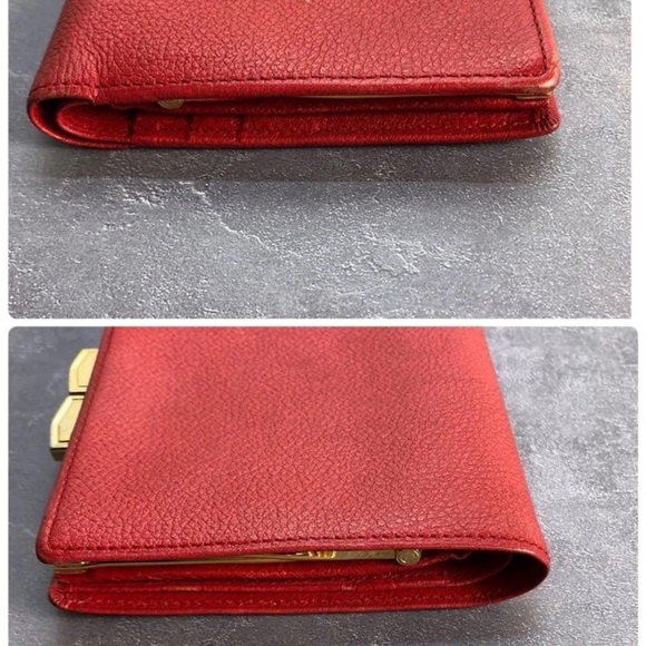 Yves Saint Laurent Vibrant Red Leather Accessory - Picture 5 of 13